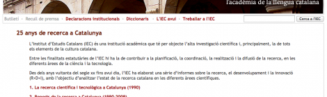 25 anys de recerca a Catalunya analitzats per l'IEC