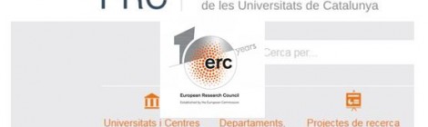 Cinc investigadors de les universitats catalanes amb finançament de l'ERC Consolidator Grants, al PRC
