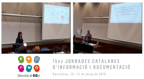 Presentat el PRC i la gestió de dades de recerca a les 15es Jornades Catalanes d'Informació i Documentació