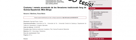 100 tesis de la Universitat de Vic-Universitat Central de Catalunya a TDX