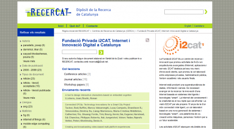 La Fundació Privada i2CAT, Internet i Innovació Digital a Catalunya s'incorpora a RECERCAT