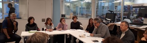 Reunió del grup de treball de bibliotecaris d'Humanitats Digitals a l'Open LAB de la UAB