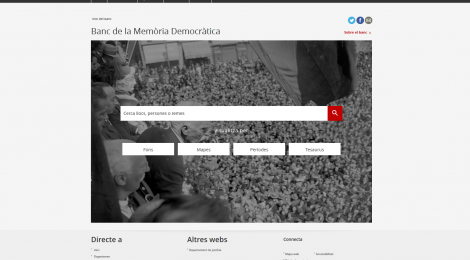 El Memorial Democràtic posa a l’abast dels ciutadans 20.000 registres de memòria històrica entre 1931 i 1980