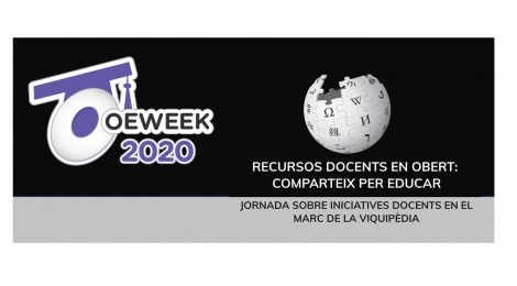 Jornada: "Recursos docents en obert: compartir per educar"