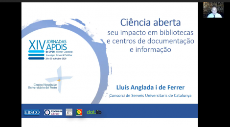 L'impacte de la ciència oberta en les biblioteques obre les XIV Jornades de l'associació portuguesa de documentalistes de salut