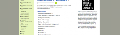 El MNAC s'incorpora al repositori RECERCAT