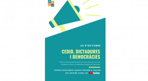 El CEDID participa en el Primer Cicle de presentacions de Bases de Dades Catalanes de la BDC