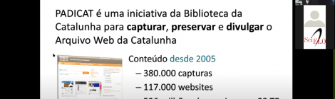 El CSUC presenta el repositori PADICAT a la jornada sobre preservació de webs de Brasil